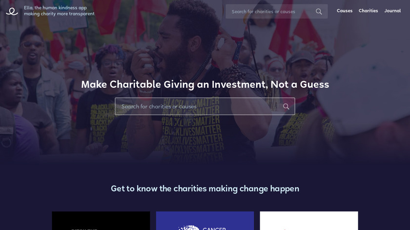 Give with Ella Landing Page