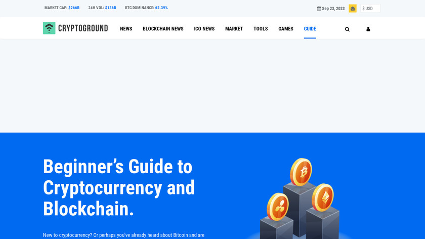 Cryptocurrency Guide Landing Page