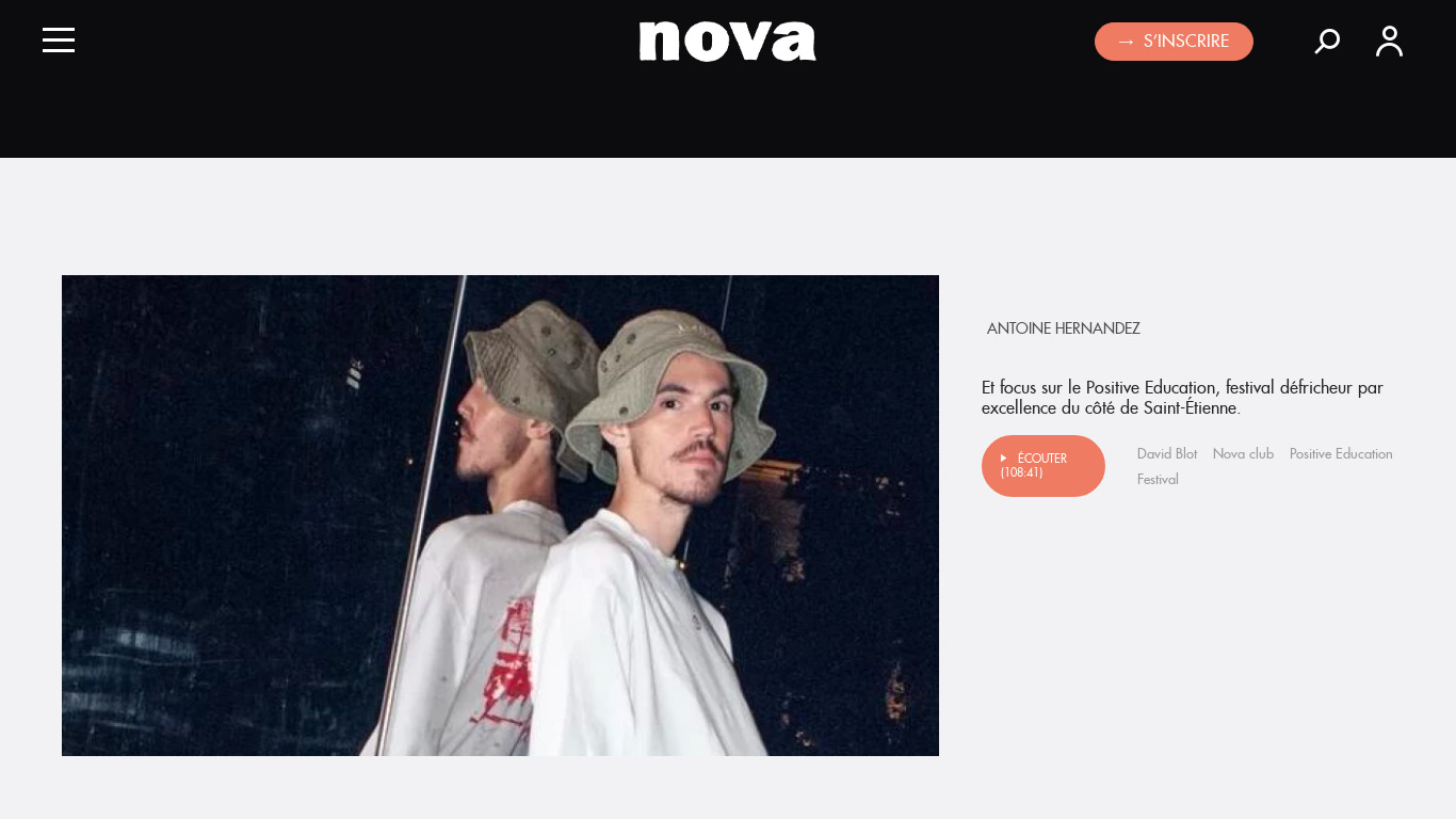 Radio Nova 🇫🇷 Landing page