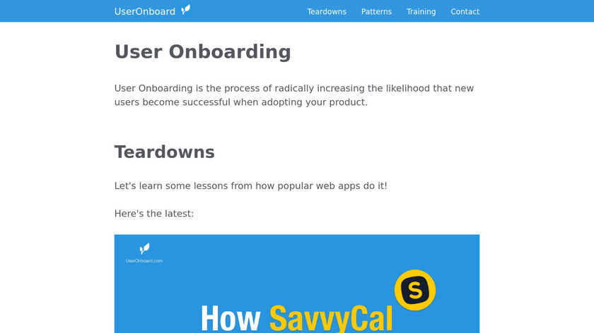 User Onboarding Landing Page