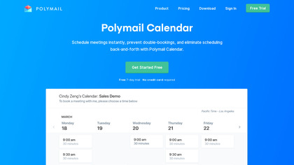 Polymail Calendar image