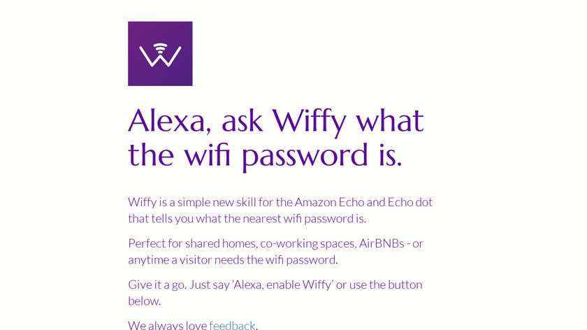 Wiffy Landing Page