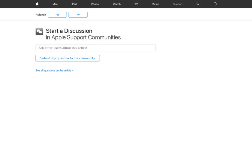 support.apple.com Apple Dictionary Landing Page