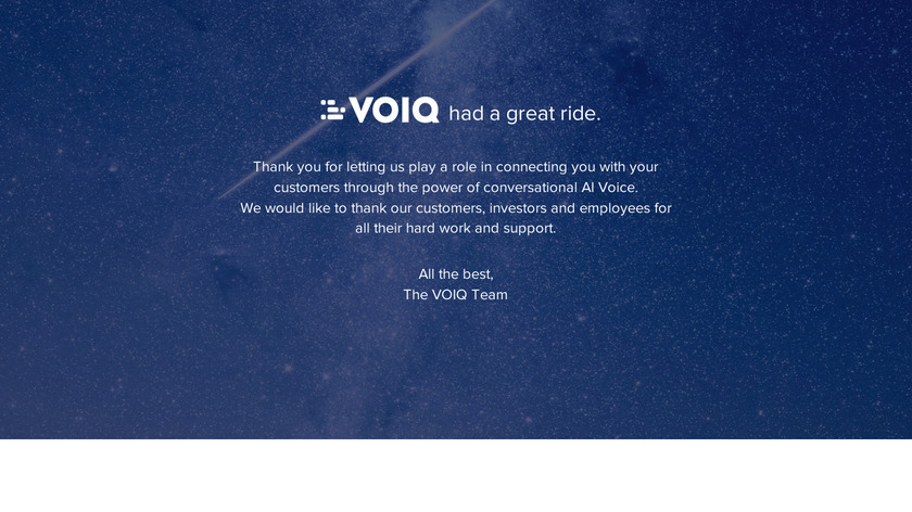 VOIQ Landing Page
