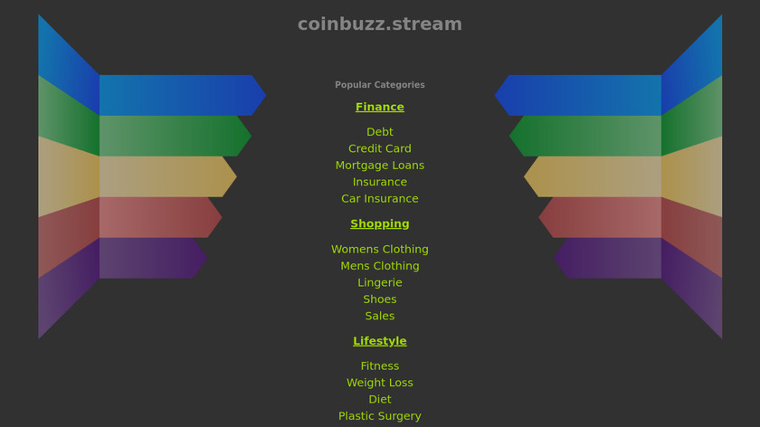 CoinBuzz.Stream Landing Page