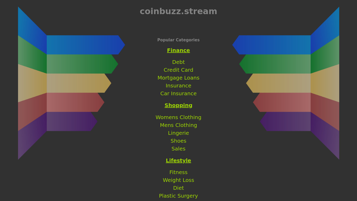 CoinBuzz.Stream Landing page