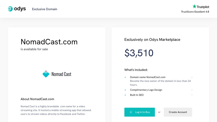NomadCast Landing Page
