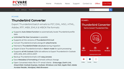 PCVARE Thunderbird Converter image