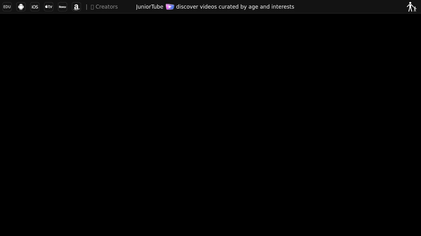 JuniorTube Originals Landing page