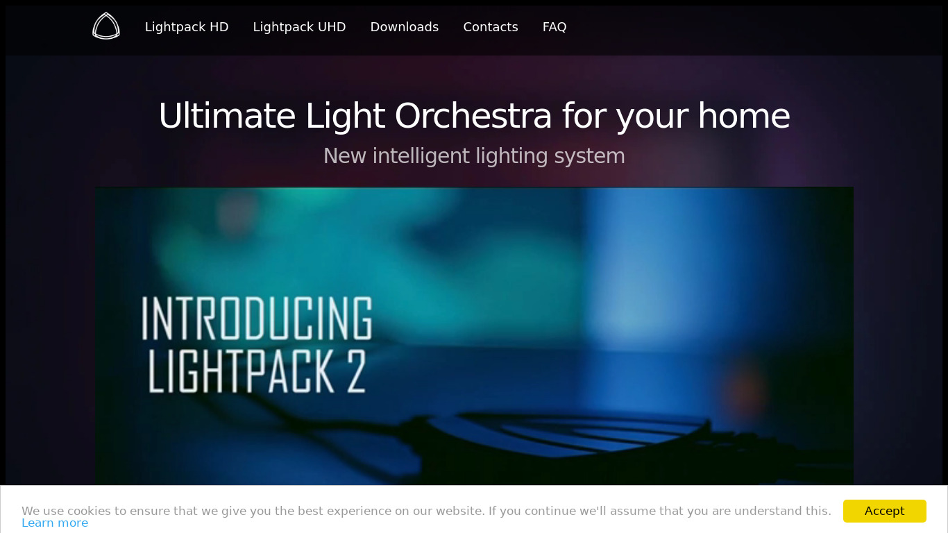 Lightpack Landing page