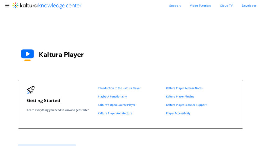 Kaltura Player Landing Page