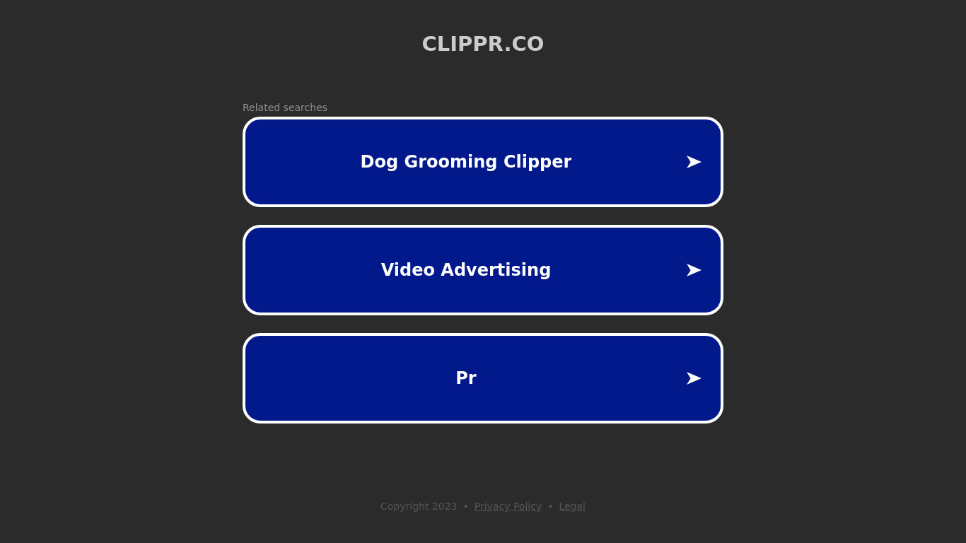 Clippr.co Landing page