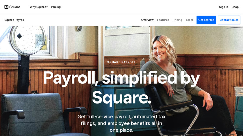 Square Payroll Landing Page