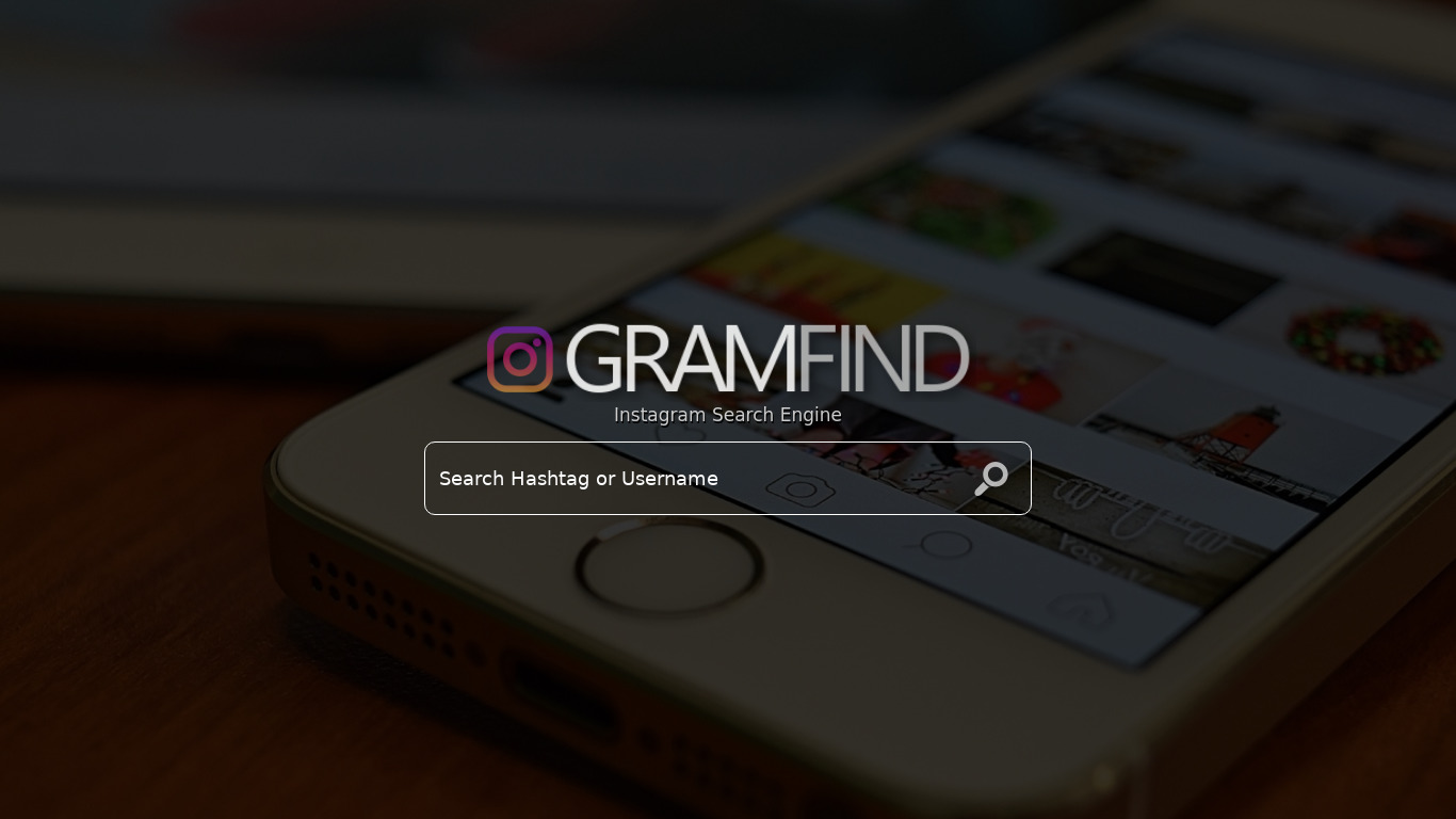 GramFind Landing page