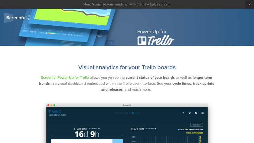 Screenful for Trello Landing Page