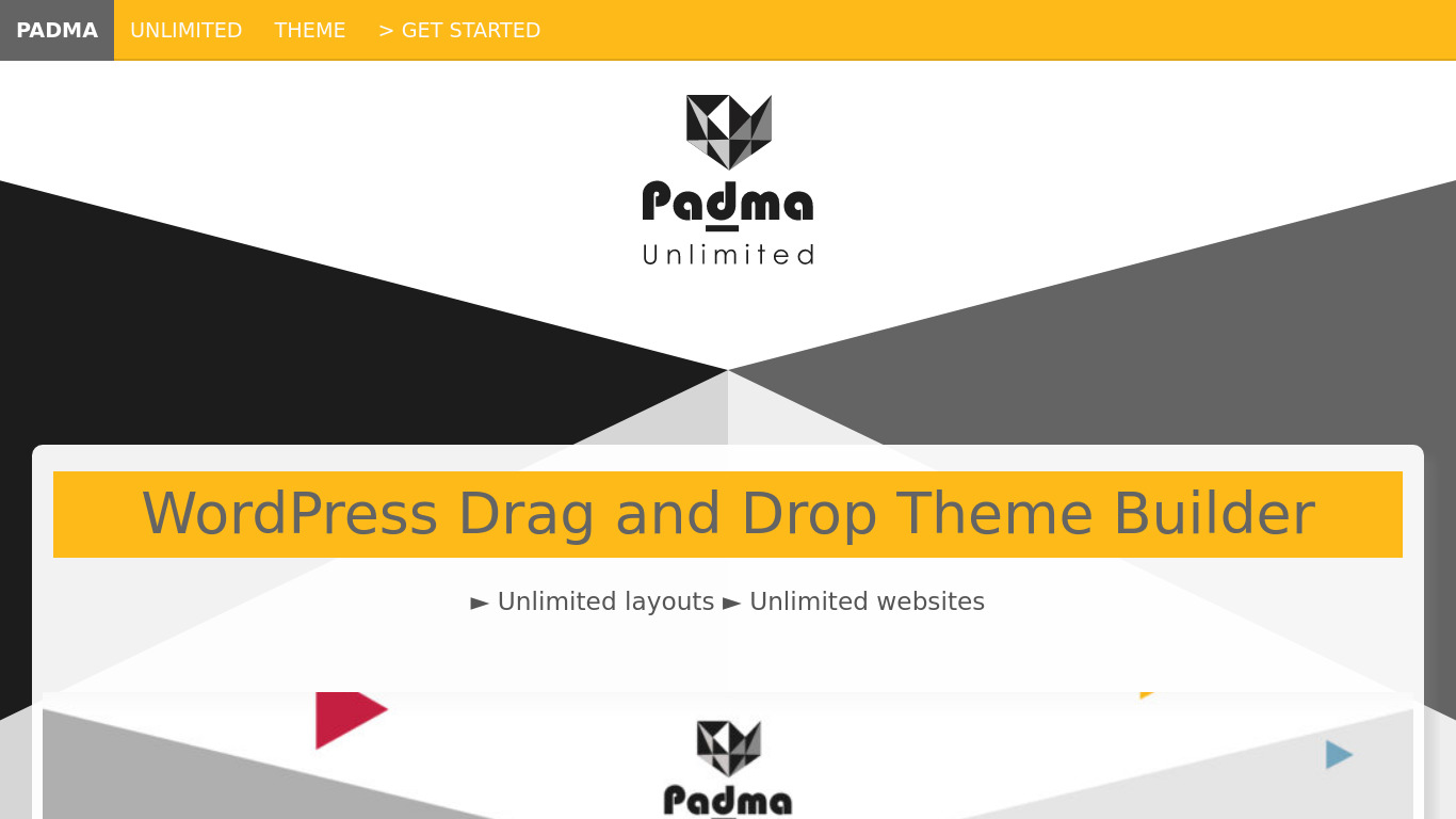 Padma Unlimited Landing page