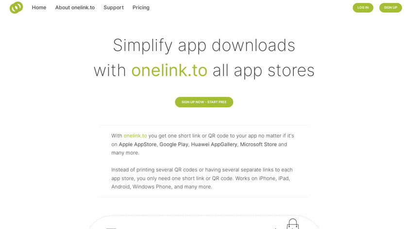 onelink.to Landing Page