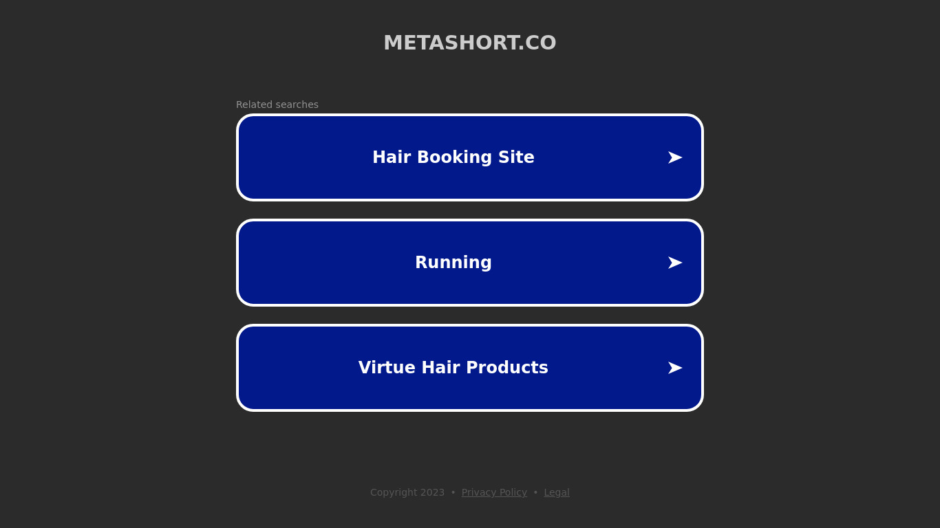 MetaShort Landing page