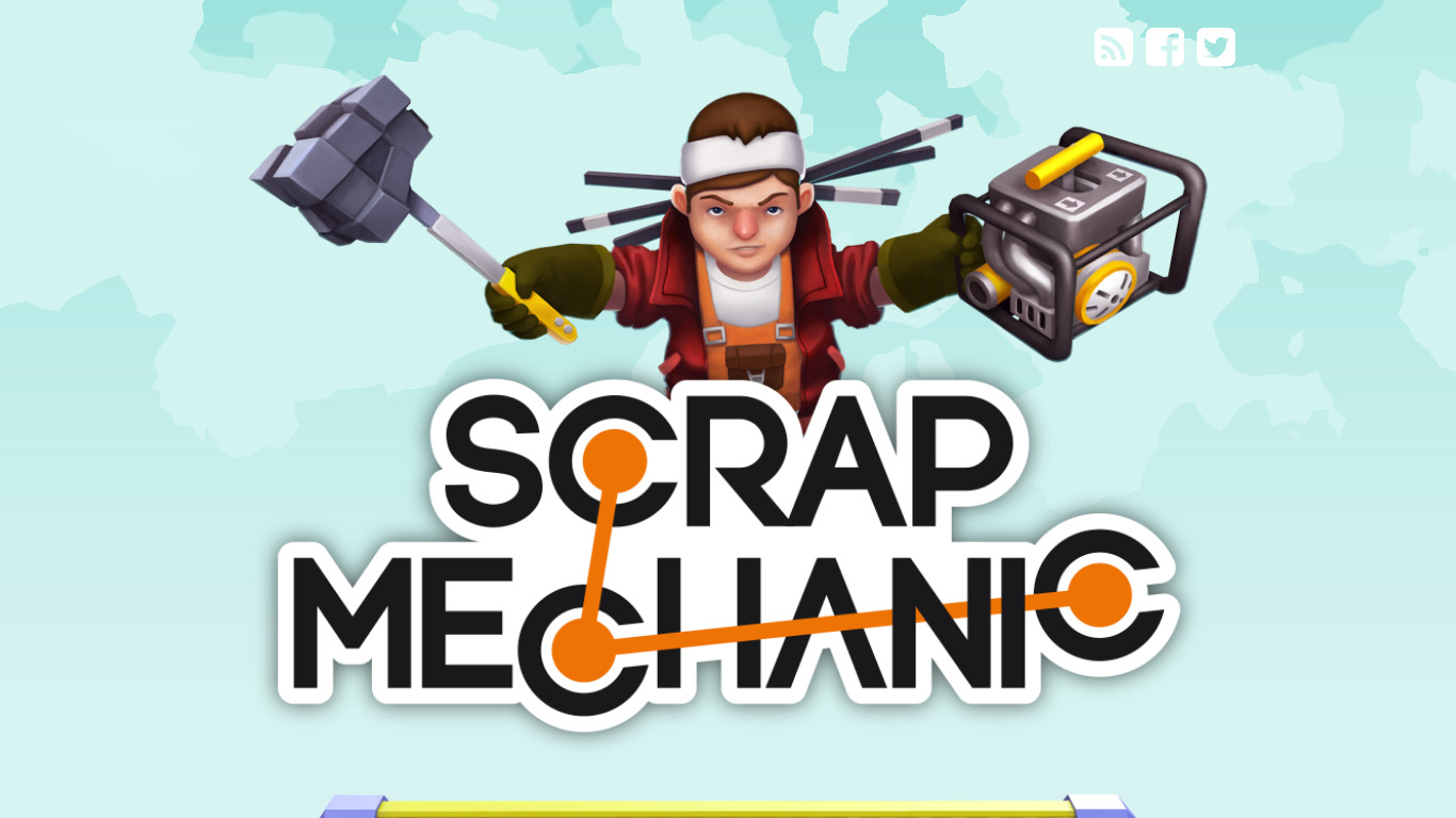 Scrap Mechanic Landing page