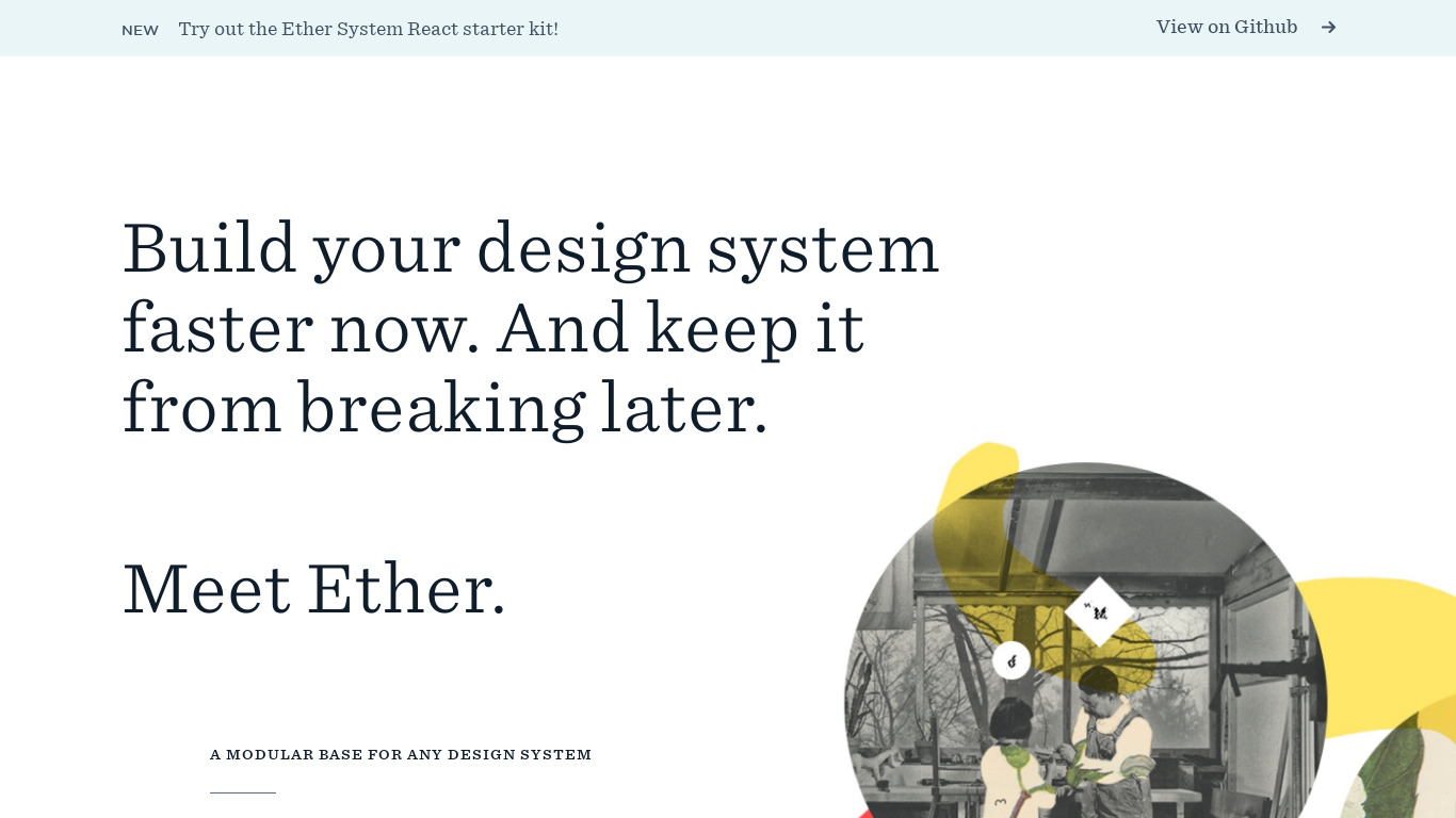 Ether.co Landing page