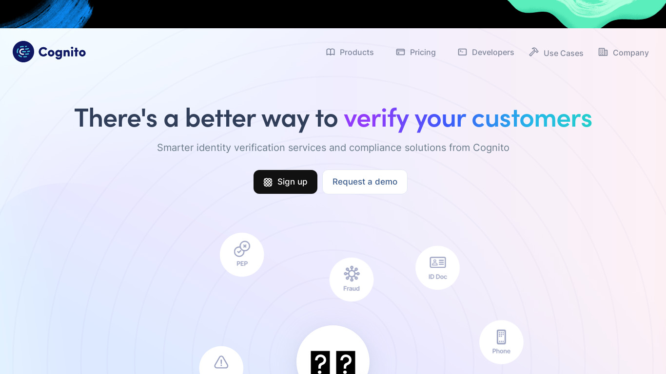 Cognito Landing page