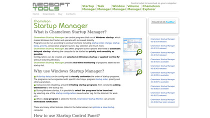 Chameleon Startup Manager image