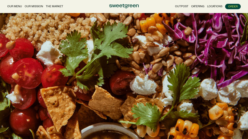 sweetgreen for iOS Landing Page