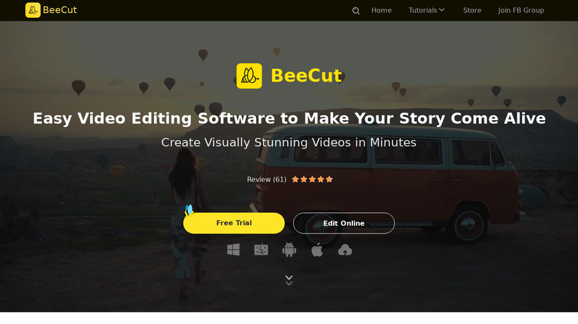 BeeCut Landing Page