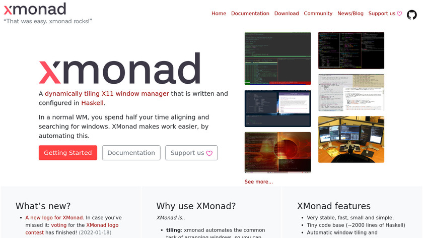 Xmonad Landing Page