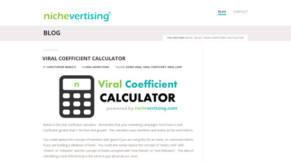 Viral Coefficient Calculator image
