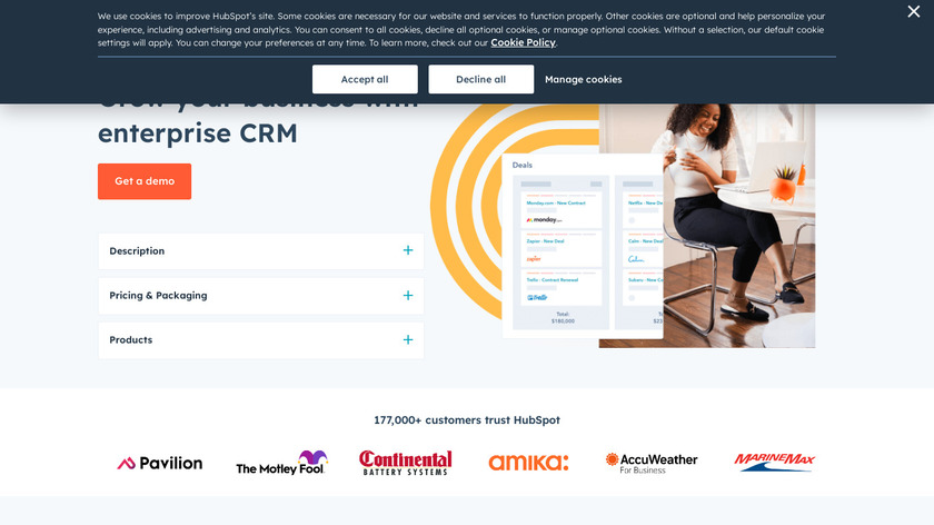 HubSpot Growth Stack Landing Page
