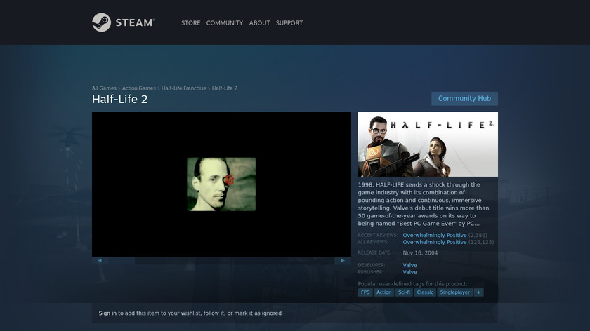 Half-Life 2 Landing Page