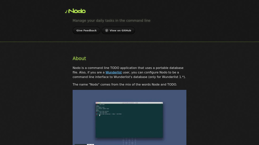 nodo Landing Page