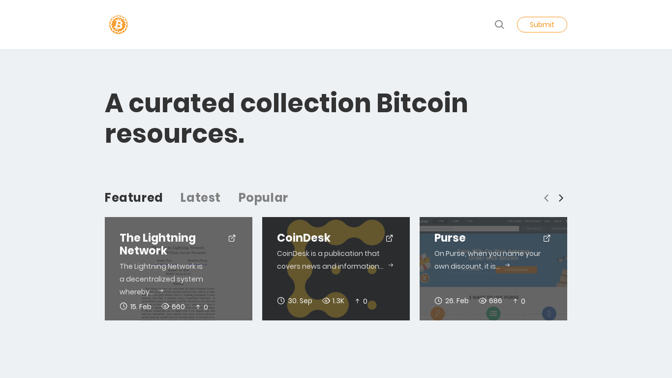 Coinlector Landing page