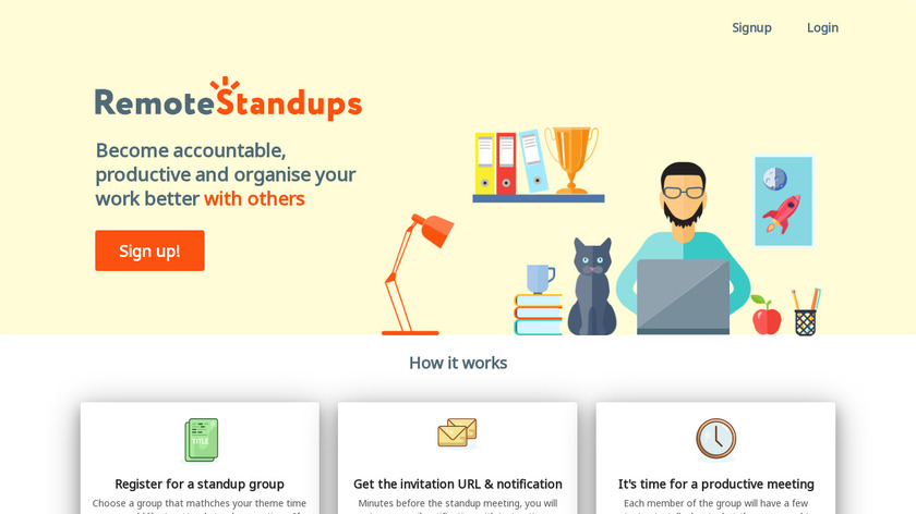 RemoteStandups Landing Page