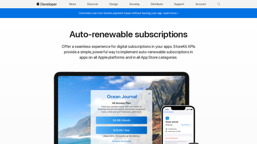 Apple Subscriptions Landing Page
