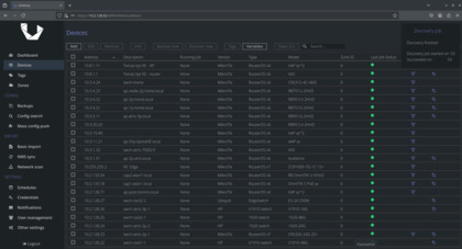 Unimus screenshot