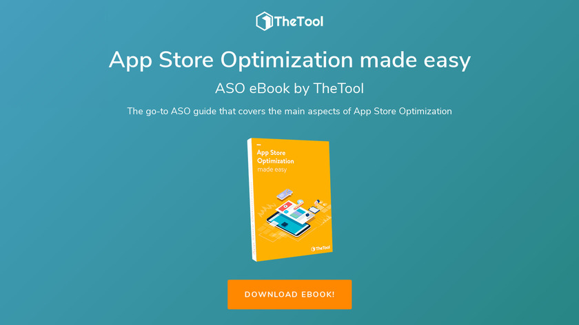 ASO eBook by TheTool Landing Page
