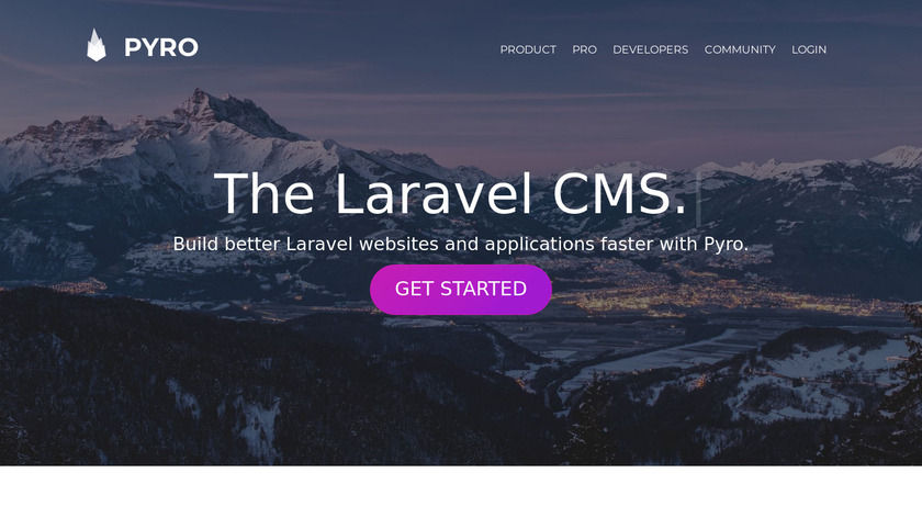 PyroCMS Landing Page