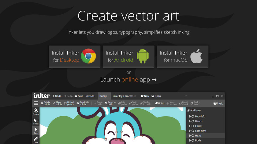 Inker Landing Page