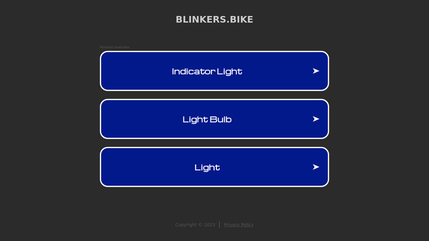 Blinkers Landing Page