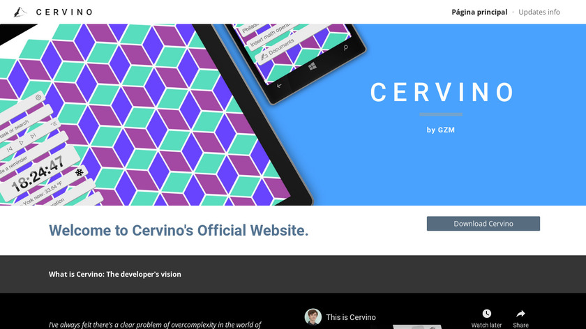 Cervino Landing Page