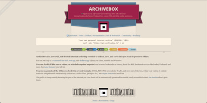 ArchiveBox screenshot