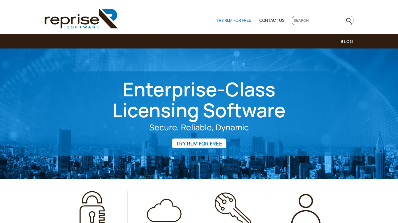 Reprise License Manager Landing page