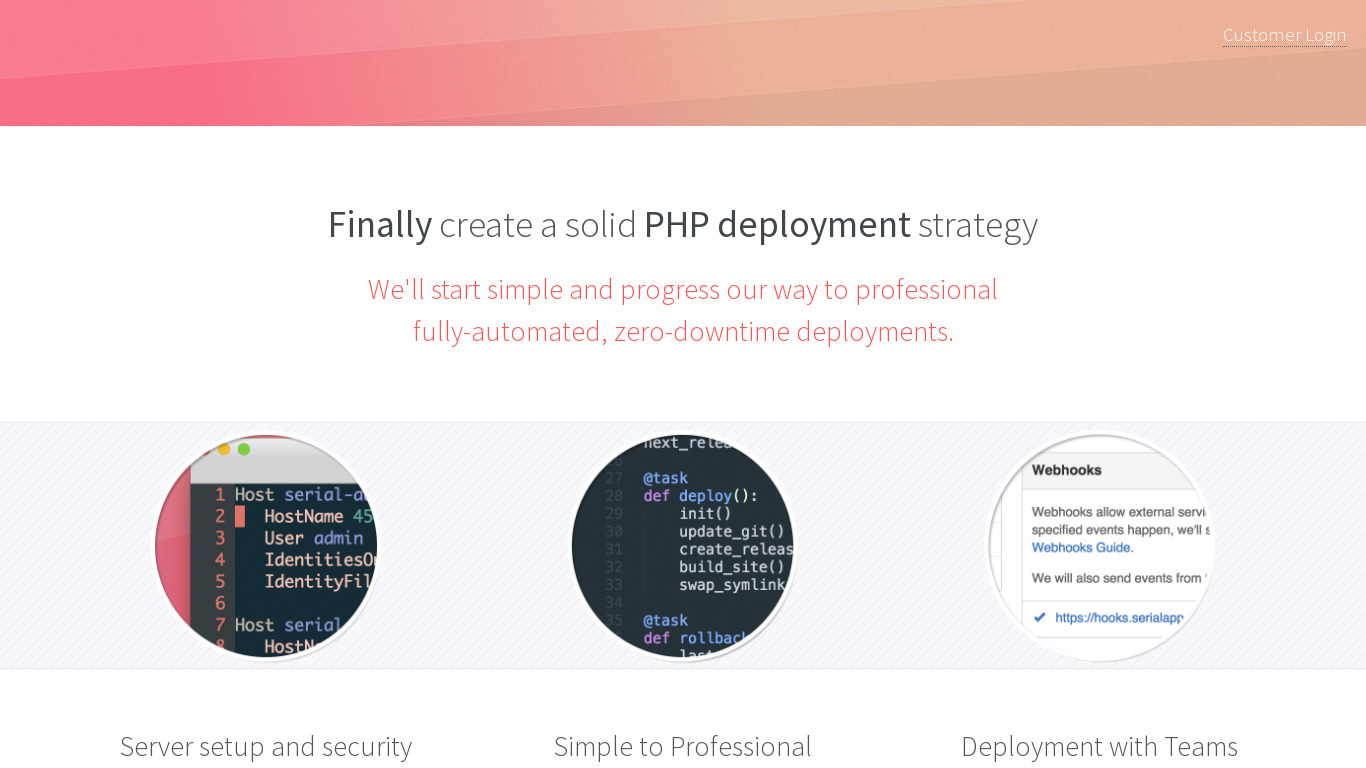 Deploy PHP! Landing page
