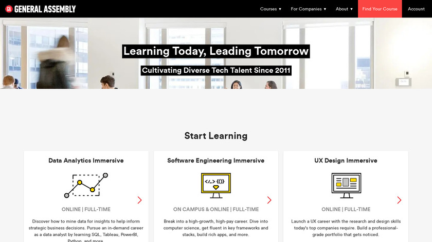 General Assembly Landing Page