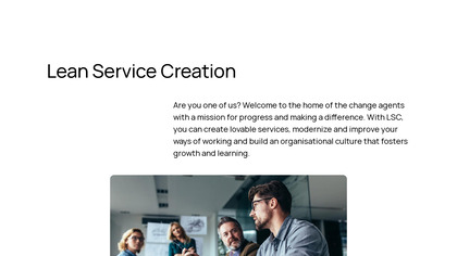 Lean Service Creation image