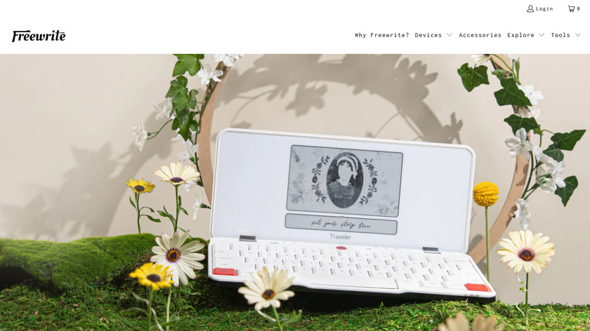 Freewrite Smart Typewriter Landing Page