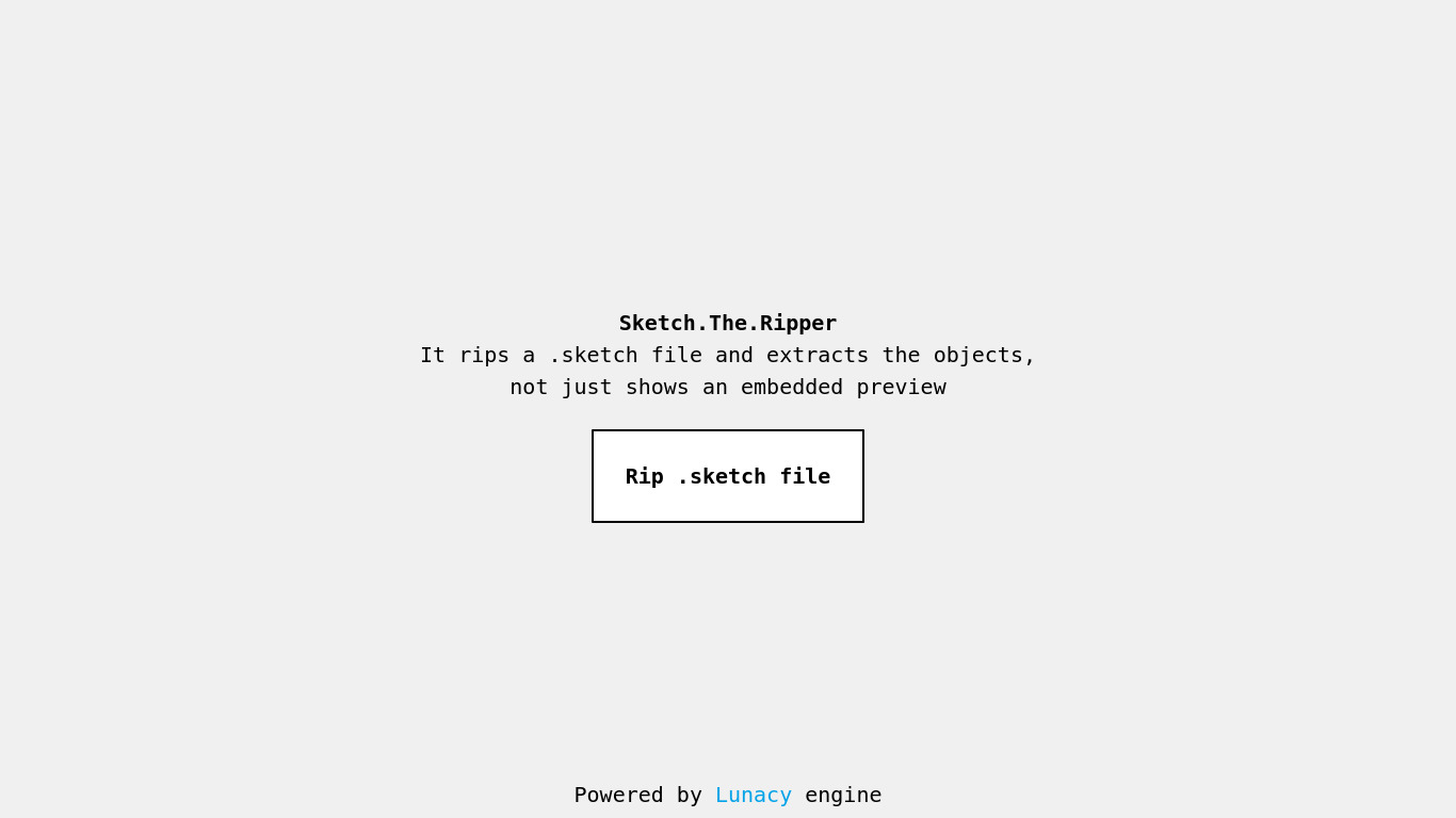 Sketch The Ripper Landing page