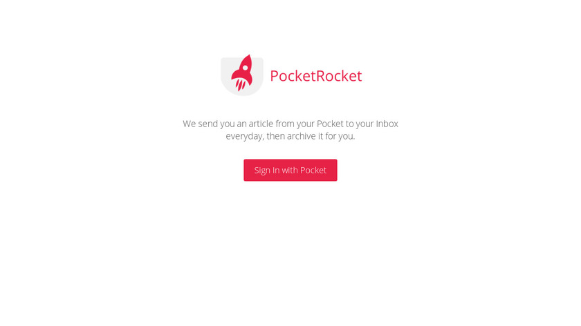 PocketRocket Landing Page
